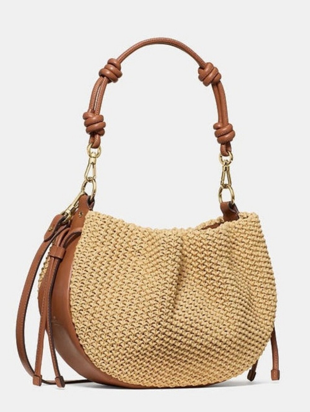 Kate Spade Pinch Straw Crossbody Bag, Natural Multi - Picture 2 of 4